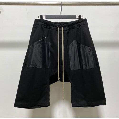 21ss Owen Seak Men Casual Short Cotton Harem Gothic Style Mens Clothing Sweatpants Summer Women Loose Black White Shorts