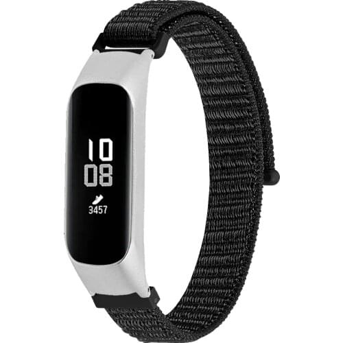 Replacement Wristband Nylon Loop Strap For Samsung Galaxy Fit-E R375 Band Canvas Watchband Steel Buckle Bracelet Straps