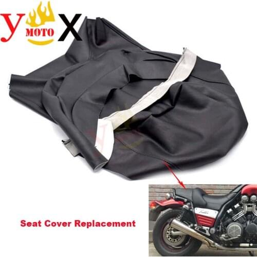 Replacement Thick Black PU Leather Motorcycle Seat Cover Cushion Guard Waterproof For Yamaha VMAX VMAX1200 V-MAX1200 VMAX1200