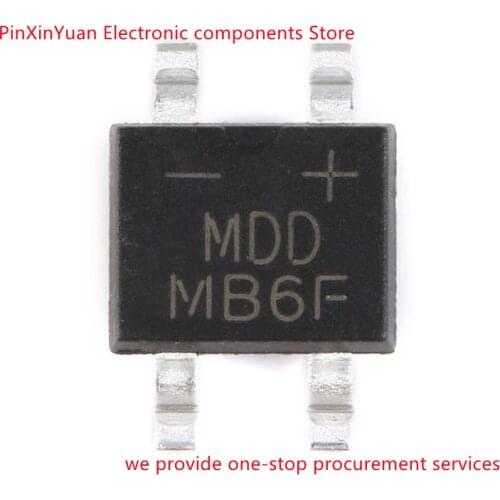 20PCS/LOT New original MB6F MB10F MBF SOP4 rectifier bridge stack single-phase glass passivated rectifier In stock