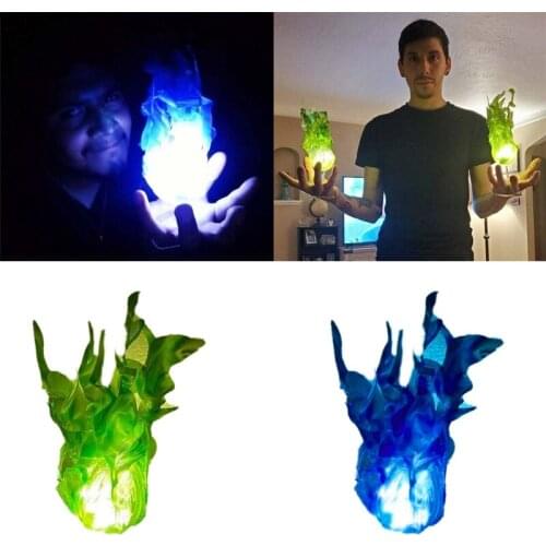 Vivid Halloween Floating On Palms Fireball Props LED Glowing Fireball Ornaments Party Cosplay Props Party Decorations H7EF