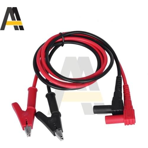 90cm Alligator Cilp Test Cable Lead Connector Dual Tester Probe 4mm Crocodile Clip 20A for Multimeter Measure Tool