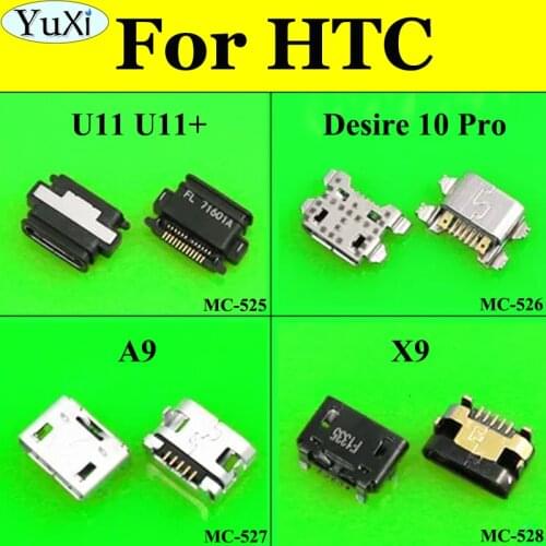 YuXi 1pcs Micro USB Charging Port Socket Jack Connector Replacement For HTC U11 U-3w U11+ For HTC Desire 10Pro 10 Pro A9 X9