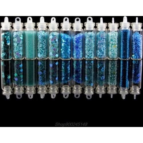 12 Bottle/Set Manicure Sequins DIY Nail Beauty Filling Tools Multi Functional Nails Art Glitter Powder Eyes Jy15 20 Dropship