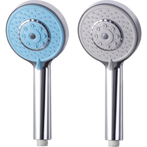 3 modes ABS plastic Bathroom shower head big panel round Chrome rain head Water saver Classic design G1/2 rain showerhead