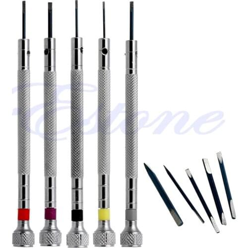 5Pcs Precision Screwdriver Eyeglasses Watch Jewelry Watchmaker Repair Tool