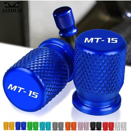 FOR YAMAHA MT15 MT-15 MSLAZZ 150 2015-2019 2018 Motorcycle Accessories Tire Valve Air Port Cover Caps CNC Aluminum MT 15 LOGO