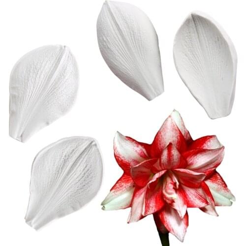 Amaryllis Petals Silicone Molds Fondant Cakes Decor Tools Silicone Molds Sugarcrafts Chocolate Baking Tools Cakes Gumpaste Form