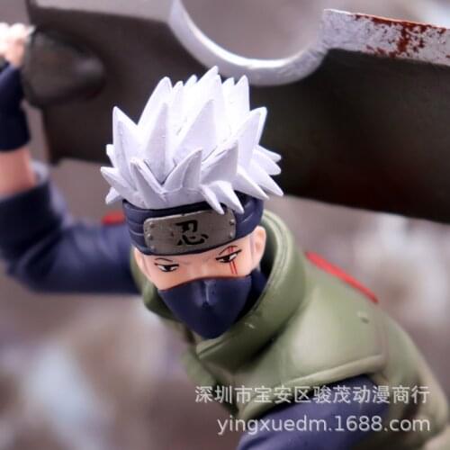 Anime Na Shippuuden Hatake Kakashi Shinobi Ghost Cut Broadsword Ver. PVC Action Figurine Collectible Model Toy Figure 15cm