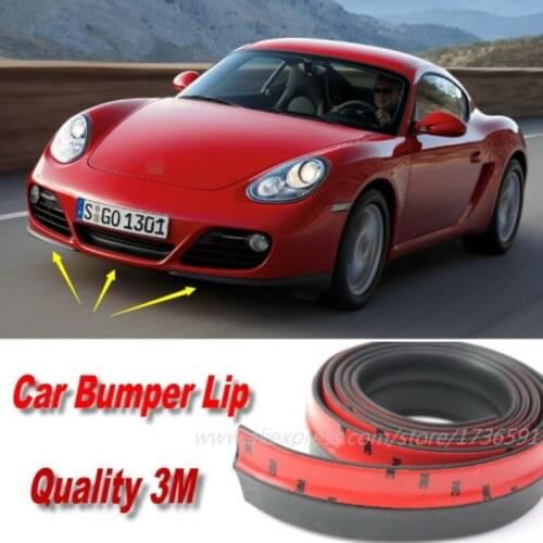 Car Bumper Lips For Porsche Cayman 987C 981C Auto Car Front Lip Deflector Lips Skirt / Body Kit / Body Chassis Side Protection