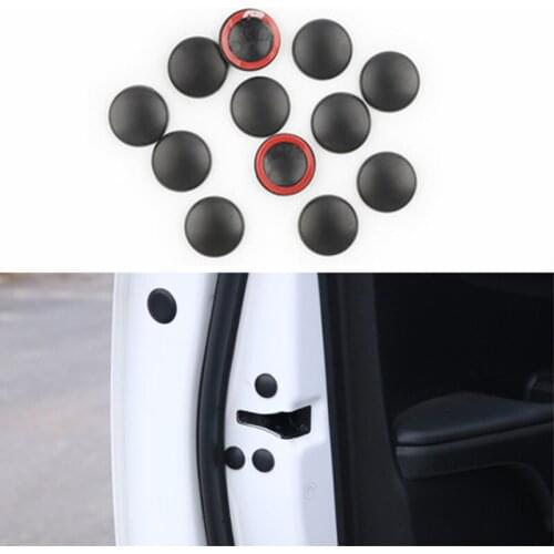 12Pc Car Door Lock Screw Protector Cover Auto Accessories For Geely Vision SC7 MK CK Cross Gleagle SC7 Englon SC3 SC5 SC6 Panda