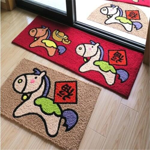 Free Shipping High Quality Hot Sale Lovely Horse Mat/Rug/Pad Chair Table Cartoon Living Door Home Carpet 40x60cm 50x80cm