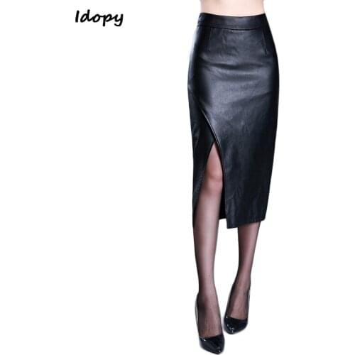 Idopy Women's Leather Skirts