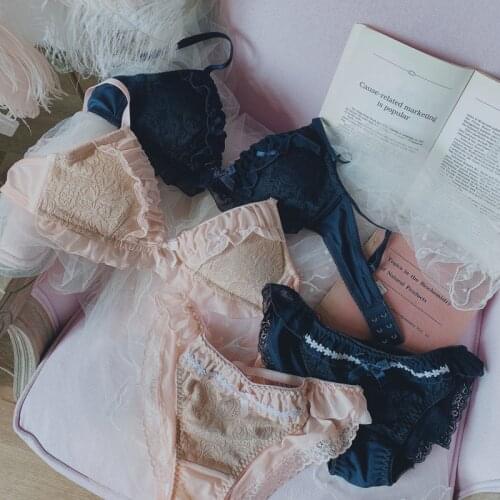 Super Cute Underwear Kawaii Lingerie Femme Lace Bra and Panty Set Women Girls My Melody Bralette Bra Panties Ethika Women Set