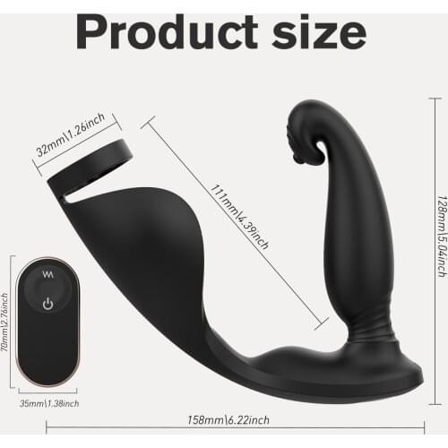 Testis Massager Anal Plug Vibrators For Men Prostate Massager Masturbators Wireless Remote Scrotum Big Butt Plug Dildo Vibrators