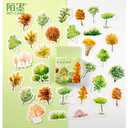 Mo.card Norway forest mini paper diary sticker Scrapbooking Decoration label 45 pcs/pack Wholesale