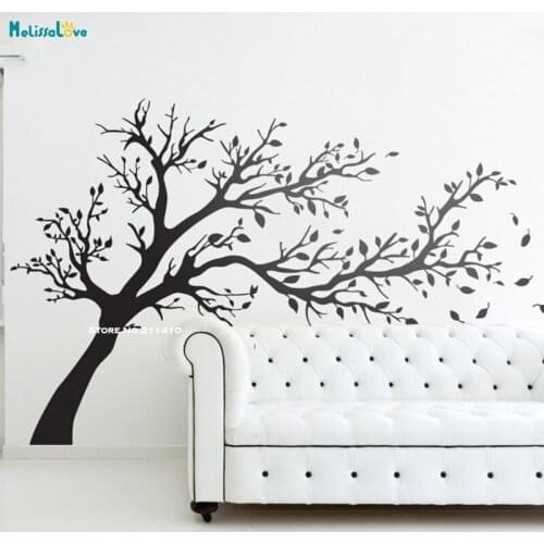 Monochrome Spring Tree Wall Sticker Home Decor Living Room Nursery Decals Art Delicate Decals Home Decor Removable YT3204