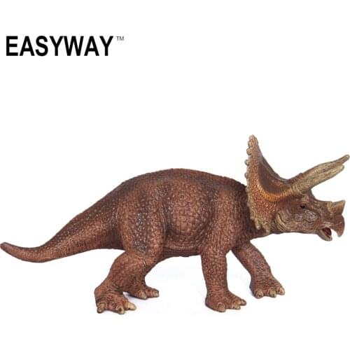 Mr.Froger Triceratops Model Toy plastic cute Dinosaur Solid Classic Toys Children Ancient PVC Animal zoo Models Jurassic DIY