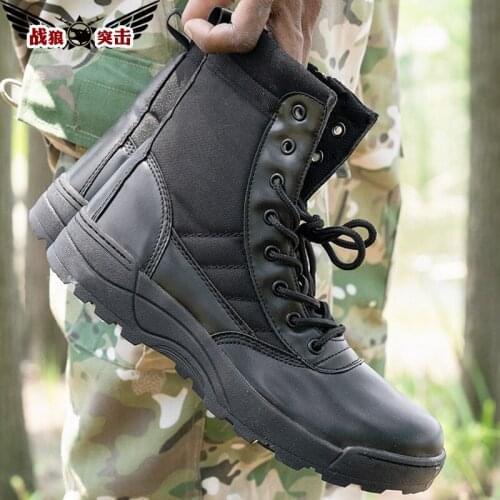 Spring Breathable High-Top Combat Boots Special Forces Army Fan Outdoor Tactics Land Battle Mountaineering Training Boots men