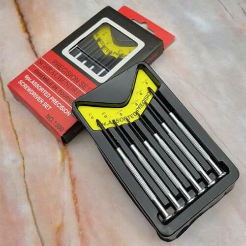 6Pcs Multifunction Small Screwdriver Set With Slotted Phillips Bits For Watch Glasses Screw Driver Repair Tools