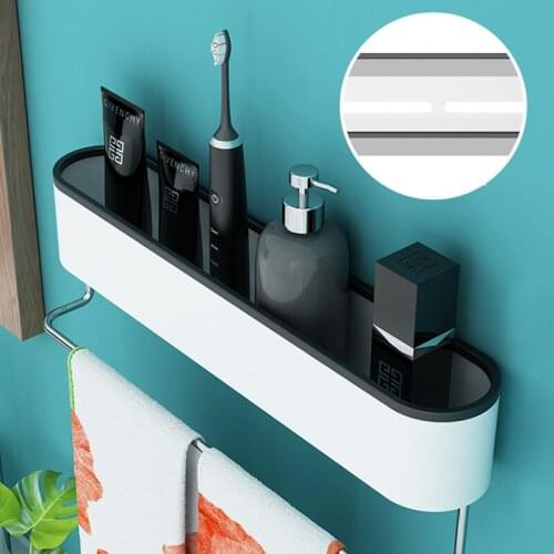 Wall Mounted Storage Shelves Bathroom Shelf Towel Racks Storage In The Kitchen Organizer Bathroom Accessories Shower Racks