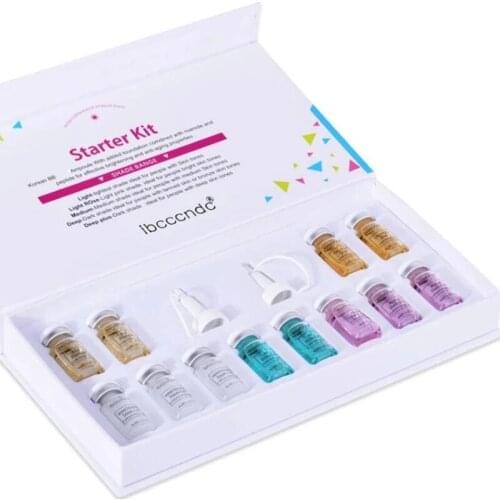 2021 NEW BB Cream Glow Beginner Starter Ampoule Kit BB Cream Whitening Brightening Liquid Foundation for Microneedles Treatment