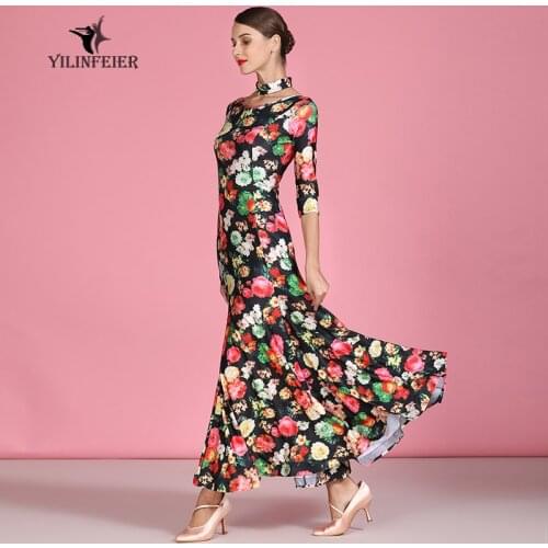 New ballroom dance competition dress dance ballroom waltz dresses standard dance dress women ballroom dress S9062