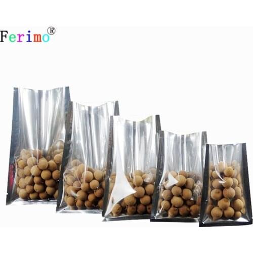 100pcs Thickened aluminized yin-yang flat pocket triangulated food packaging bag semitransparent aluminum foil scented tea bag