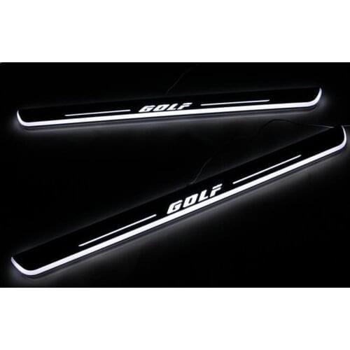 Welcome Pedal Lights For Volkswagen Golf 7 MK7 2014 - 2018 VW Pedal car Door Sill Pathway Lamp led thresholds scuff plates AUTO