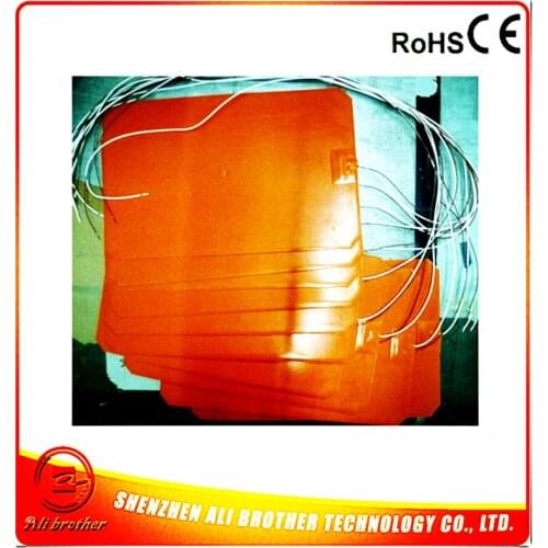 Silicone Rubber 3D Printer Heater 110v 1200w 400*600*1.5mm 1000mm lead wire come our from short side XD-H-D-1180