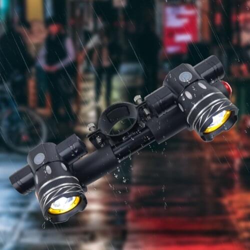 LED Headlight For Xiaomi M365 /Pro Electric Scooter Zoomable 1200mAh Battery USB Rechargeable 150LM T6 LED Light Front Lamp