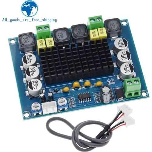 TZT DC 12V 24V 120W*2 TPA3116 D2 Dual Channel digital Power audio amplifier board good