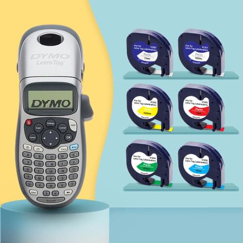 Absonic Label Printer Dymo LetraTag LT-100H Handheld Label Maker Compatible for 12mm Letra Tag 91201 91202 91203 Label Tape