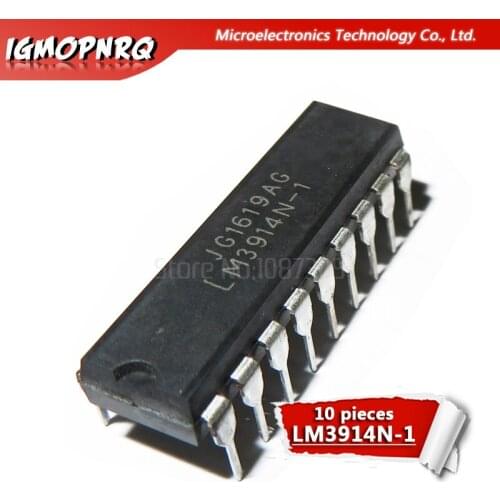 10pcs LM3914N-1 LM3914N LM3914 DIP-18 LED Lighting Drivers Dot/Bar Display Dvr new original