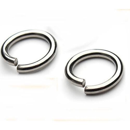 10pcs/lot Dia 11/15/21/23/35mm Big Stainless Steel Open Jump Rings Connectors & Split Rings for Jewelry Making Accessories F2221