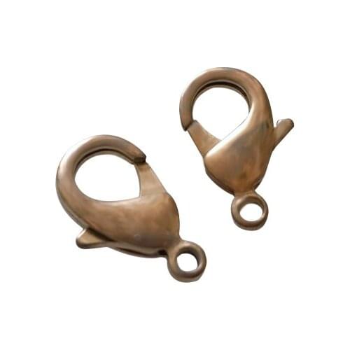 10x Metal Brass Lobster Claw Clasps Snap Hook For Leather Craft Bag Key Ring Jewelry Finding