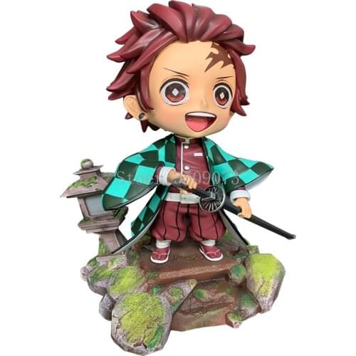 17cm Kimetsu No Yaiba Anime Figure Kamado Tanjirou ShowHand Action Figure Demon Slayer GK Figurine Collection Mdeol Doll Gift
