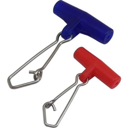 20-pieces Fishing Swivel Hook Sinker Slider with Hooked Snap #4/#6 Hook Fishing Connector Swivel Snap Terminal Tackle