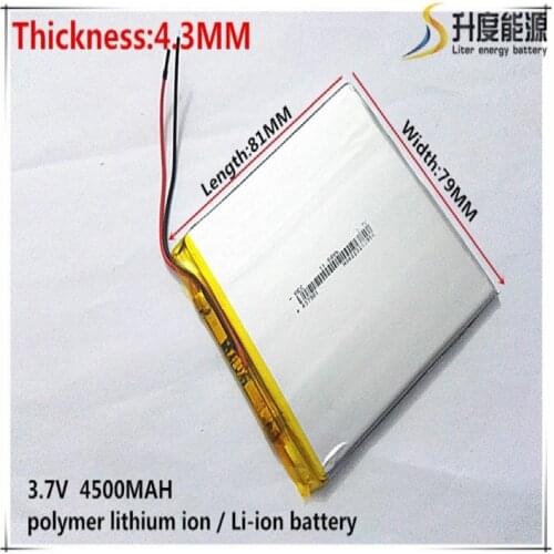 3.7V,4500mAH,[437981] NTC;PLIB;polymer lithium ion / Li-ion battery for tablet pc;POWER BANK;CELL PHONE,,PIPO