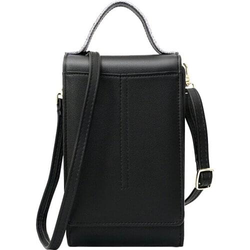 86Womens zipper handbag large capacity chain bag fashion mobile phone bag popular wallet chain