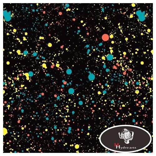 Free Shipping Colorful Dots Water Transfer Printing Film Hydrogarphic Film Aqua Print Film For Motor Decoration HFW463 50CM