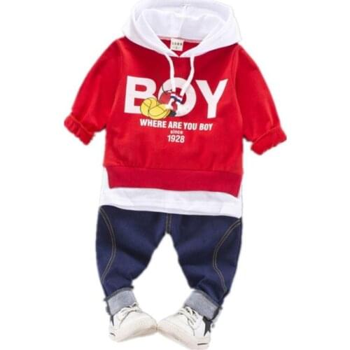 Children Clothing Set Baby Sets 100% Cotton Kids Hoodies Boy Outfit Sports Suit Boys Girls Suits Cotton Child Clothes 1-4 YEARS
