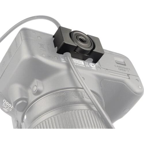 Cable Clamp, Aluminum Alloy Tether DSLR Camera Digital USB Cable Lock Clip Clamp Protector, with Two Groove for All DSLR Cameras