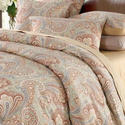Only DUVET Home bedding set soft 60S long stapled cotton sateen floral print duvet case with plants upholstery