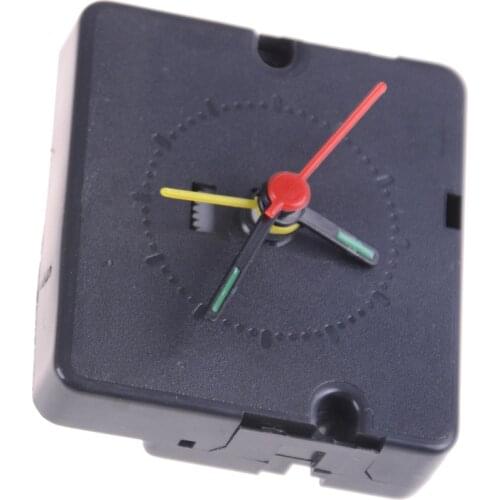 Quartz Alarm Clock Movement Mechanism DIY Replacement Part Set/Kit Black hands