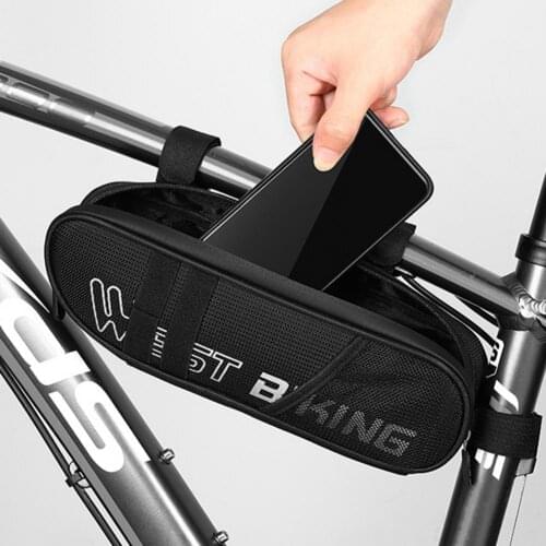 Easily Clean Convenient Front Tube Frame Cycling Triangle Bag for Bike