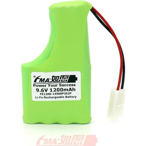 Li-Fe Battery 9.6V 1200mAH for Ultra Dinosaur Fisher Spike RadioShack Car 3S2PH