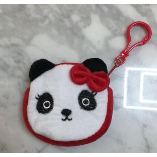 Little Mini Small 8CM Approx. Plush Panda 8CM Coin Bag Purse , Pocket Coin BAG Wallet Pouch