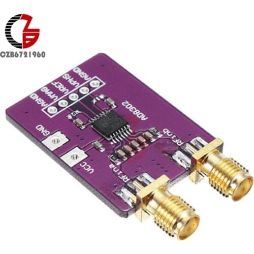 DC 5V AD8302 Broadband Amplifier Module Bandwidth Logarithmic Amplifier Board Amplitude Phase Detector 2.7GHz Purple