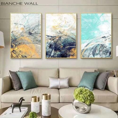 Modern Simplicity of Abstract Canvas Paintings Modular Pictures Wall Art Canvas for Living Room Decoration No Framed